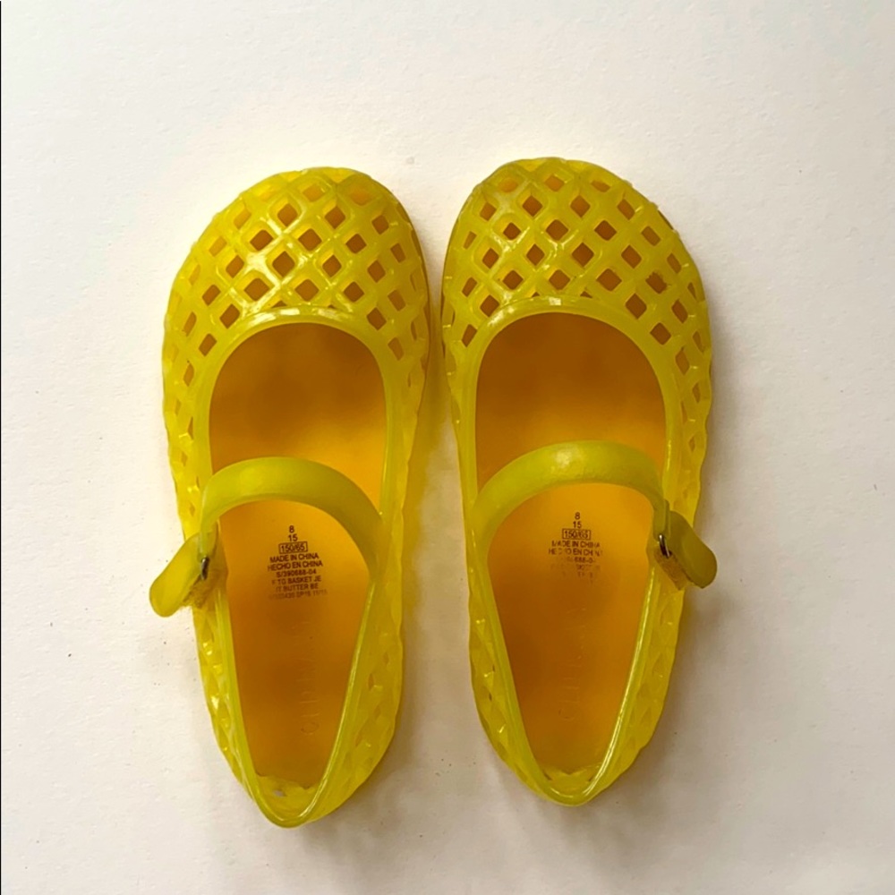 Yellow Toddler Jelly Shoes